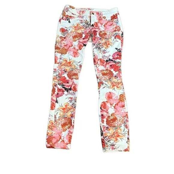 Pilcrow by anthropology, floral skinny jeans, size 25 - Picture 1 of 3